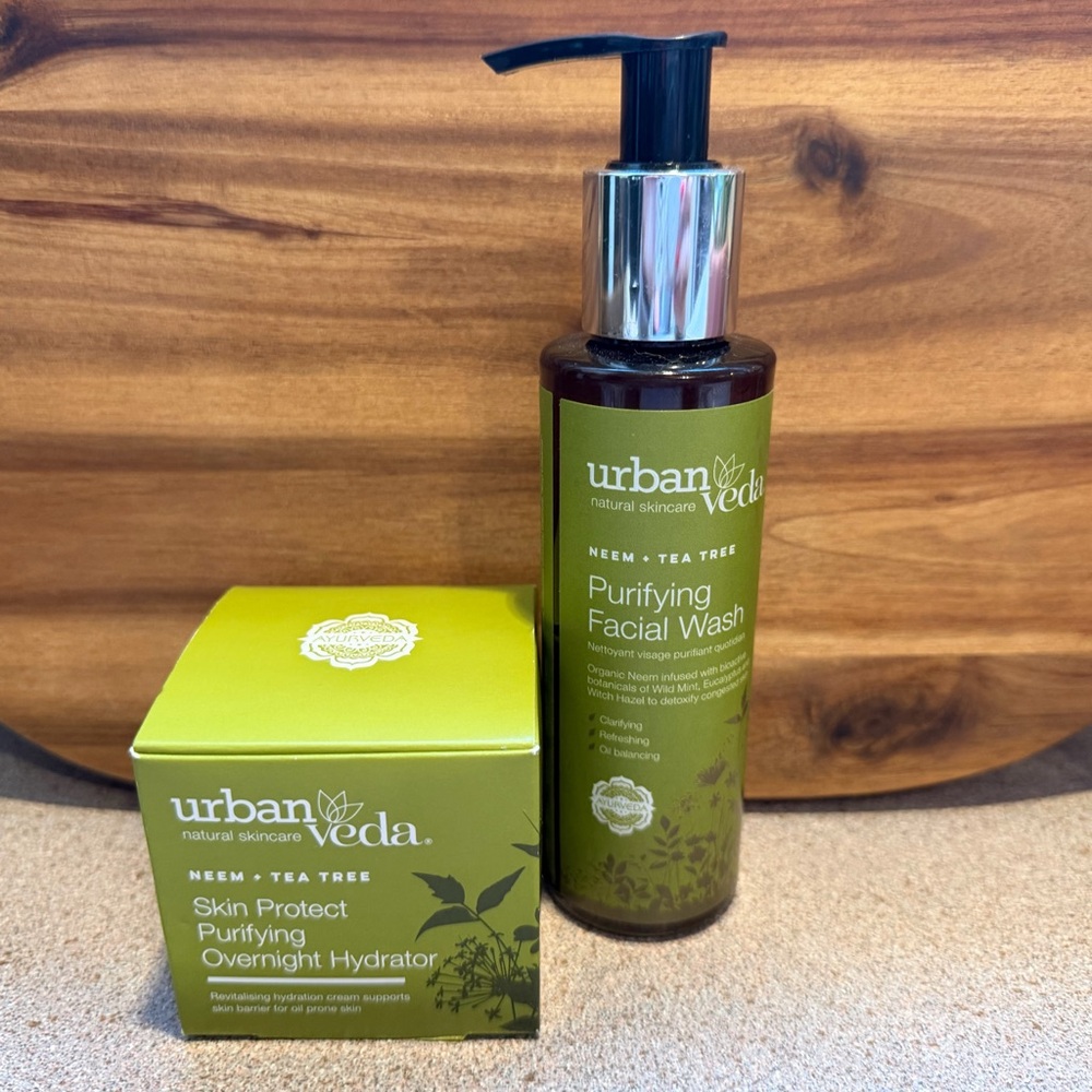 Urban Veda natural skin Purifying Facial Wash and Hydrator Set NEW